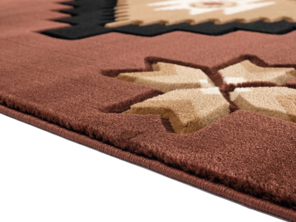 United Weavers Drachma Volos Southwestern Geometric Runner Rug, Brown, 2'7" x 7'4" - Image 3