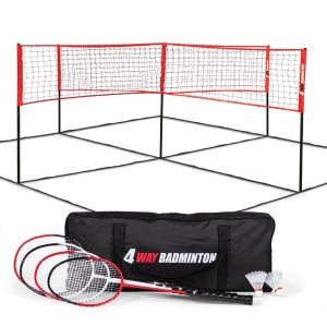 EastPoint Sports 14" x 14" 4-Way Badminton Net Set