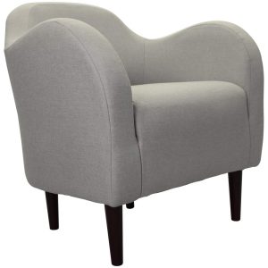 Fox Hill Trading Julian Mid-Century Accent Chair, Cream