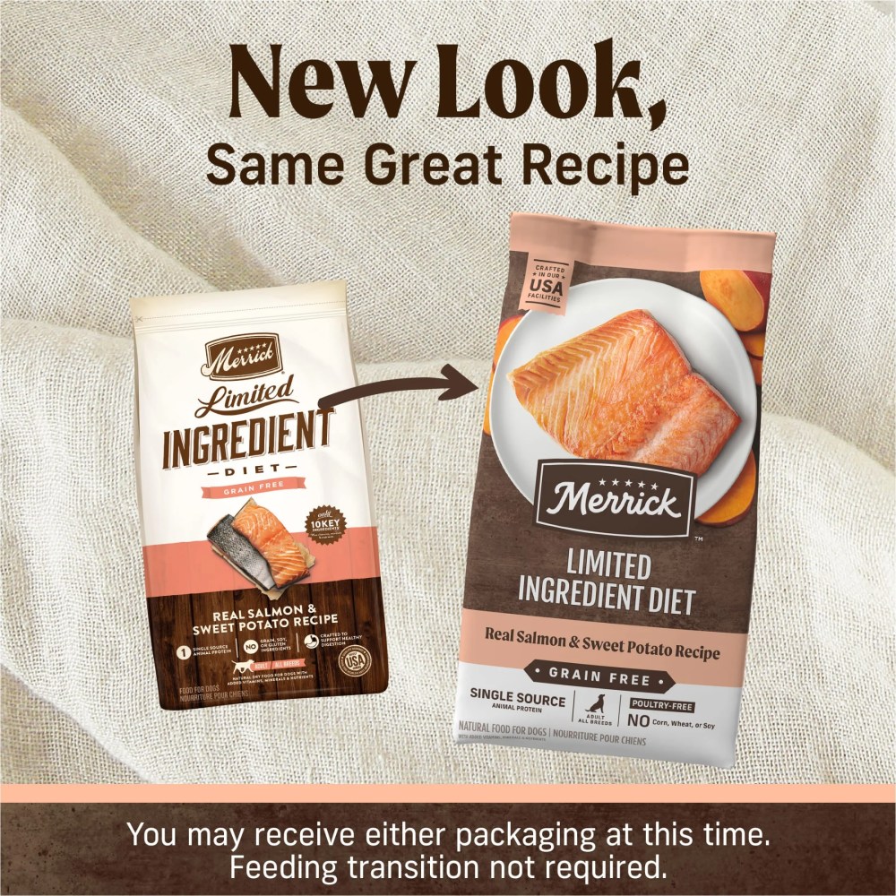 Merrick Limited Ingredient Real Salmon & Sweet Potato Gravy Dry Dog Food, 22 lb bag - Image 3