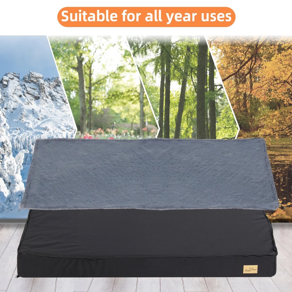 BingoPaw Large Dog Bed Waterproof Cushion Pet Crate Mattress Mat Indoor Outdoor - Image 11