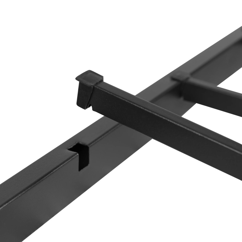 Flash Furniture Modern Steel Platform Bed Frame, Black, King - Image 5
