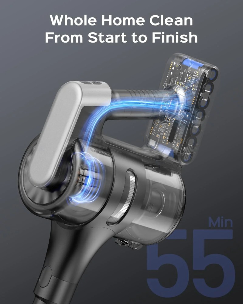 VACFORE Cordless Vacuum,Poweful Suction Stick Vacuum Cleaner - Image 2