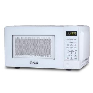 Commercial Chef CHM770W 0.7 Cubic Feet Microwave Oven,White