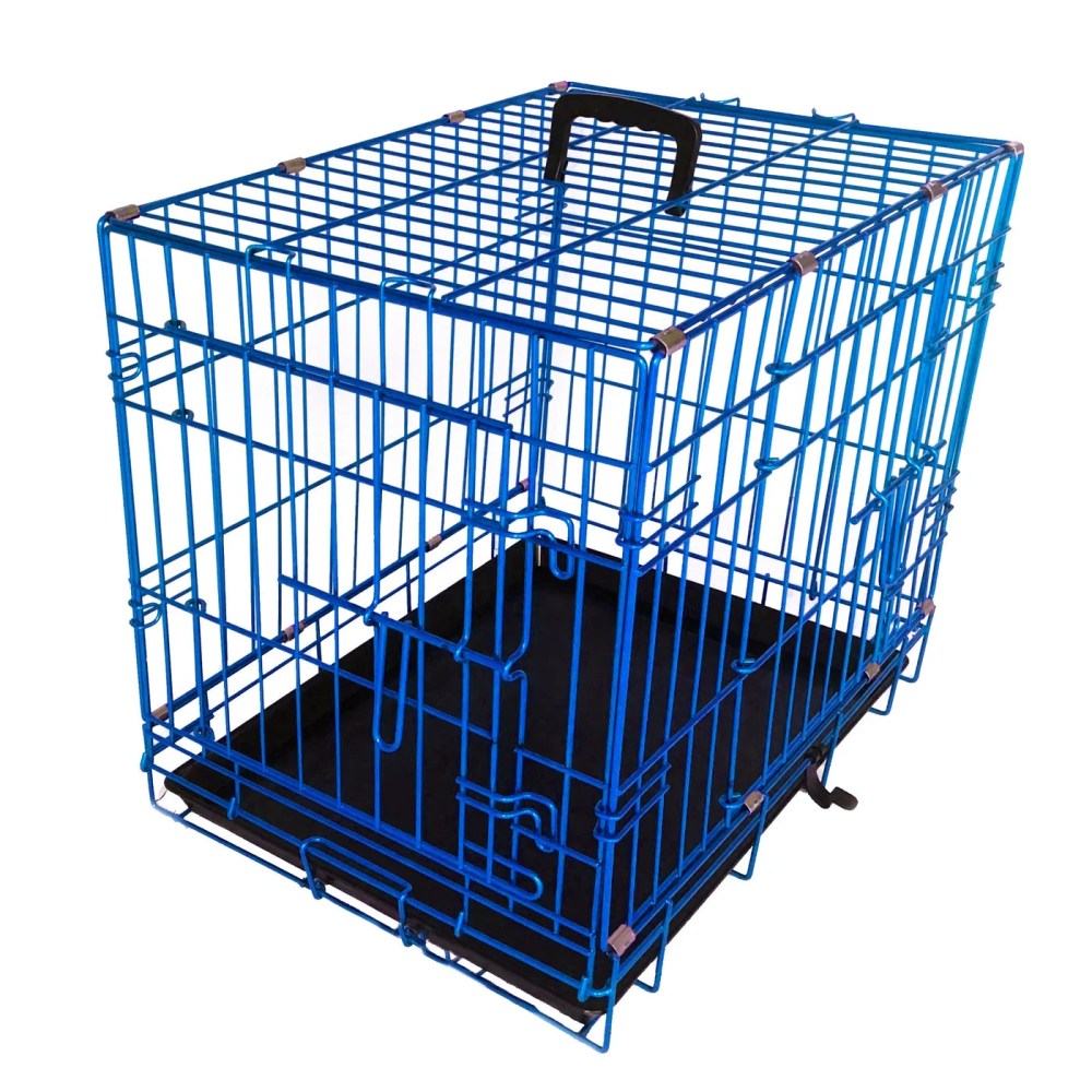 Pet Expressions Blue 24 Inch Colored Metal Wire Dog Crate - Available in Various Sizes and Colors - Image 6