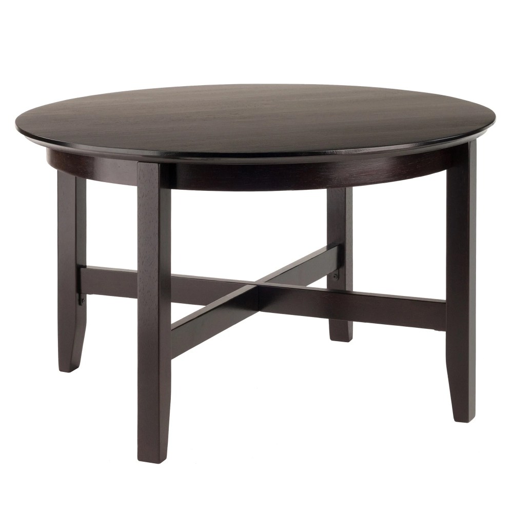 Winsome Wood Toby Round Coffee Table,Espresso Finish