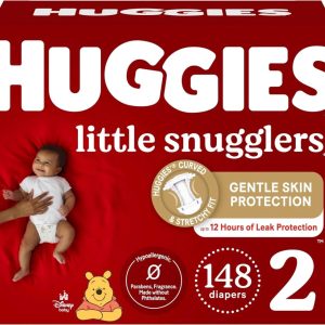 Huggies Little Snugglers Baby Diapers, Size 2, 148 Ct