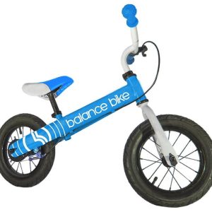 Blue Logo Metal Balance Bike