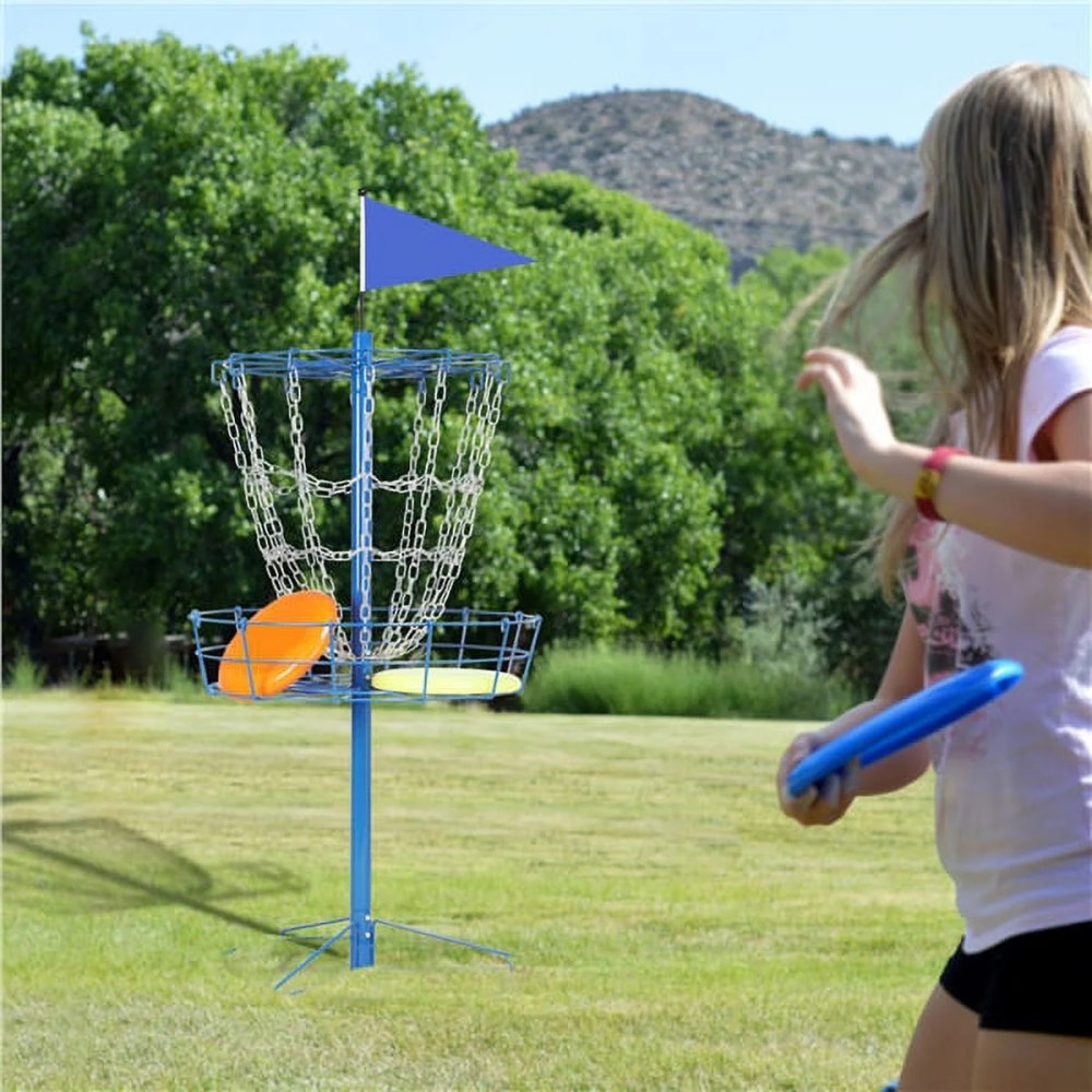 Alden Design 12-Chain Disc Golf Goal for Target Practice, Blue - Image 3