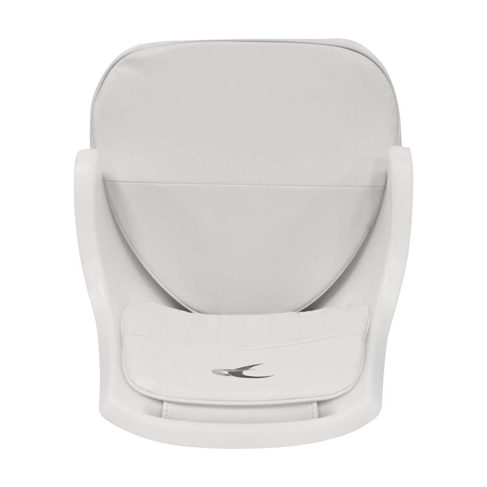 Wise 8WD015-3-710 Standard Compact Pilot Chair with Cushions and Mounting Plate, White - Image 6