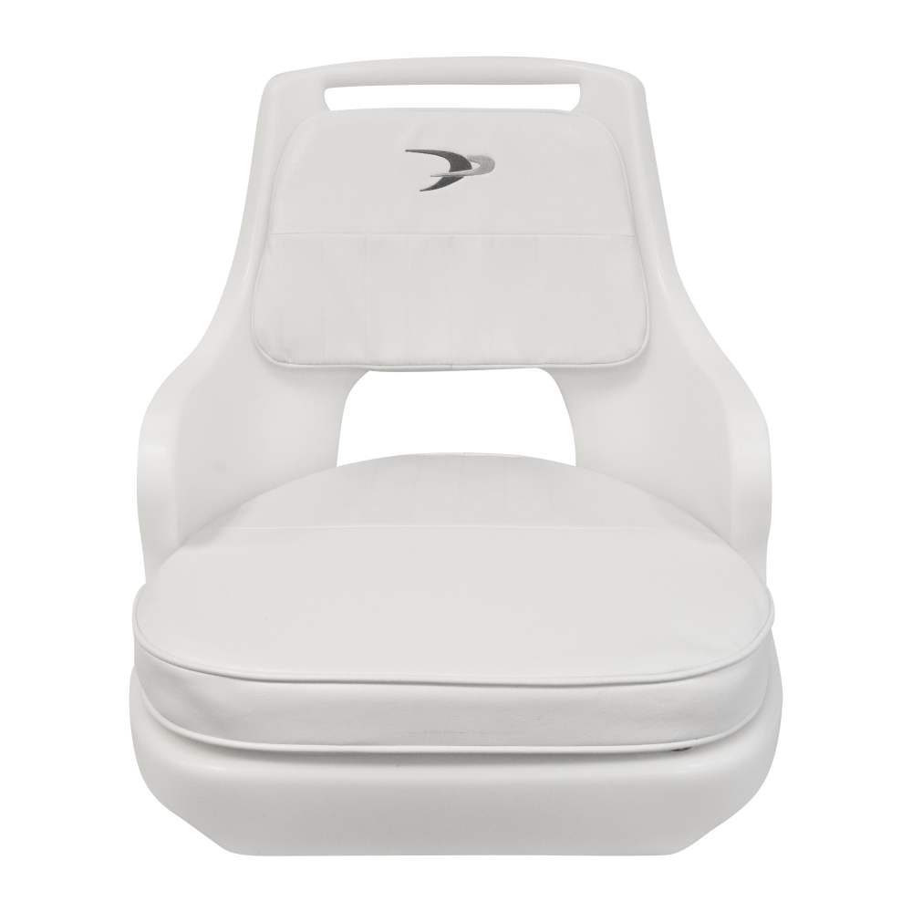 Wise 8WD015-3-710 Standard Compact Pilot Chair with Cushions and Mounting Plate, White - Image 5
