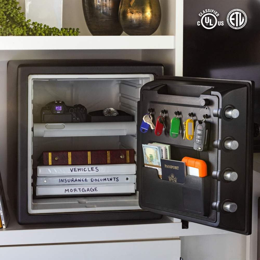 SentrySafe SFW123DTB Fire-Resistant and Water-Resistant Safe with Combination Lock, 1.23 Cu. Ft. - Image 7