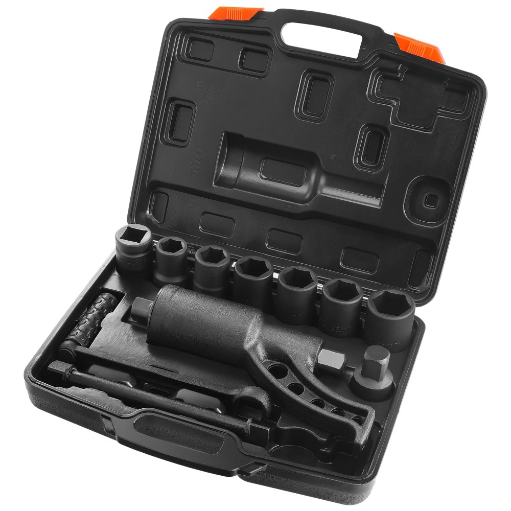VEVOR Torque Multiplier,1 Inch Drive Lug Nut Wrench/Multiplier Heavy Duty Torque Multiplier Wrench Set,1:64 6, 800N.m Lug Nut Remover,Includes 8 Sockets (24-38mm) and Storage Case
