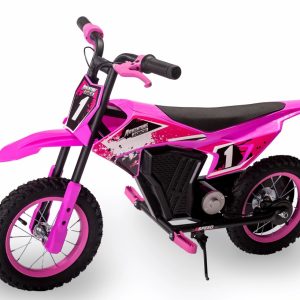 Adventure Force 12V Electric Dirt Bike, Kids Battery Powered Ride on, Ages 5 Years and up, Pink