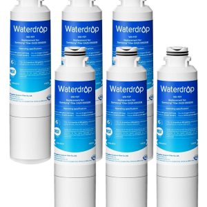 Waterdrop F27 Refrigerator Water Filter Replacement for SamsungDA29-00020B HAF-CIN/EXP,HAF-CINRF28HMEDBSR,RF263BEAESR,RS25J500DSR,RF263TEAESG,HDX FMS-2,DA97-08006A-1,6 Filters