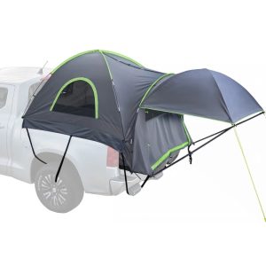 VEVOR Pickup Truck Tent, Fits 5.0-5.2 ft Truck Tents for Camping, Waterproof PU2000 mm 2-3 Person Sleeping Truck Bed Tent, Sturdy Truck Bed Camper Shell with Expandable Awning, Rainfly, Storage B