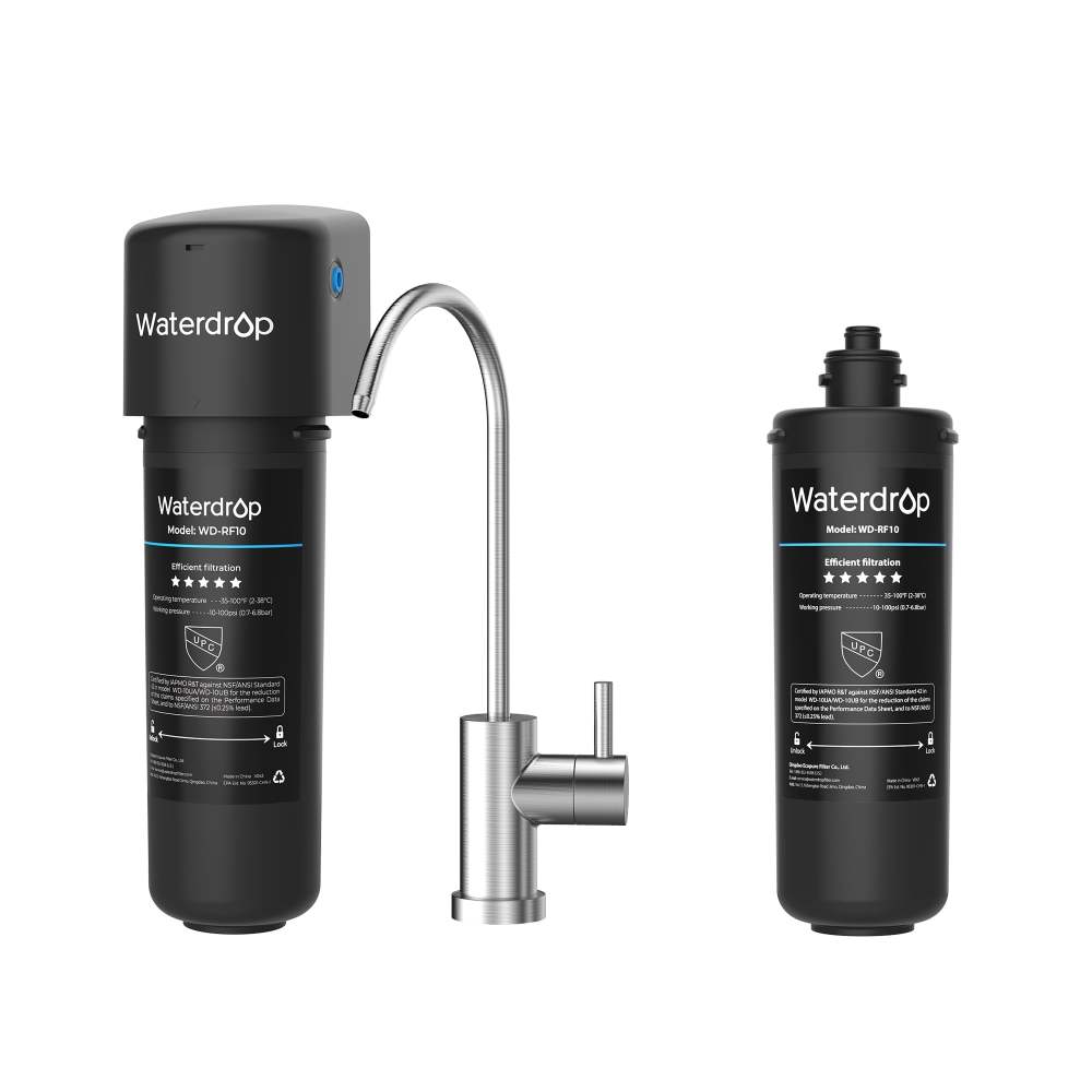 Waterdrop 10UB Under Sink Water Filter System,With Extra RF10 Water Filter