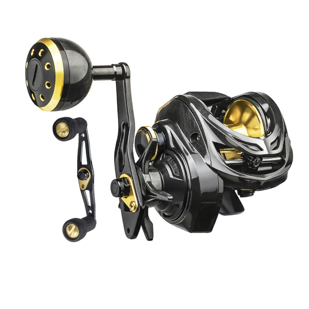 Baitcasting Reel, Baitcasting Reels High .3:1 Gear Ratio, Baitcaster Fishing Reel Brake System, Baitcast Drag Right Left Hand, Freshwater Saltwater Right Hand