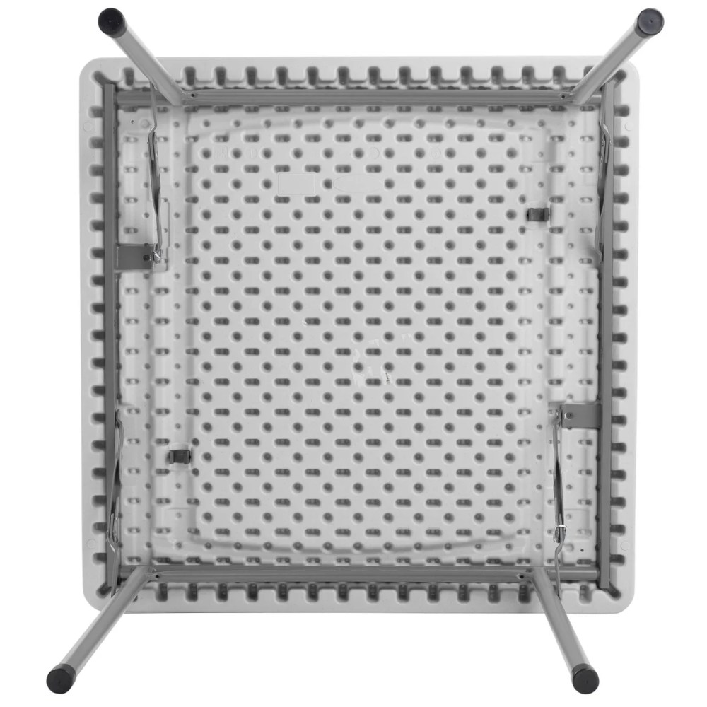 36" x 36" Heavy Duty Folding Table - Speckled Grey - Image 7