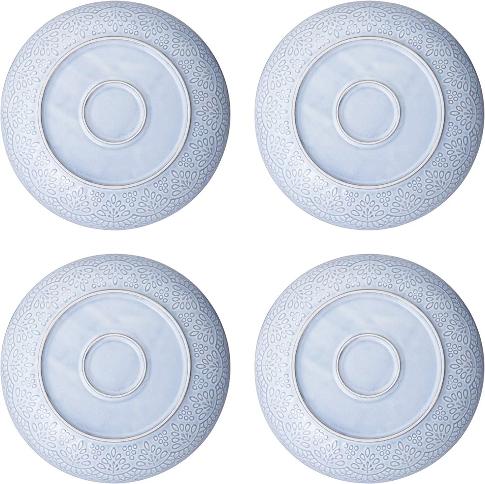 Pfaltzgraff Gabriela Gray 16-Piece Stoneware Dinnerware Set, Service for 4 - ,Gabriela Grey - Image 9