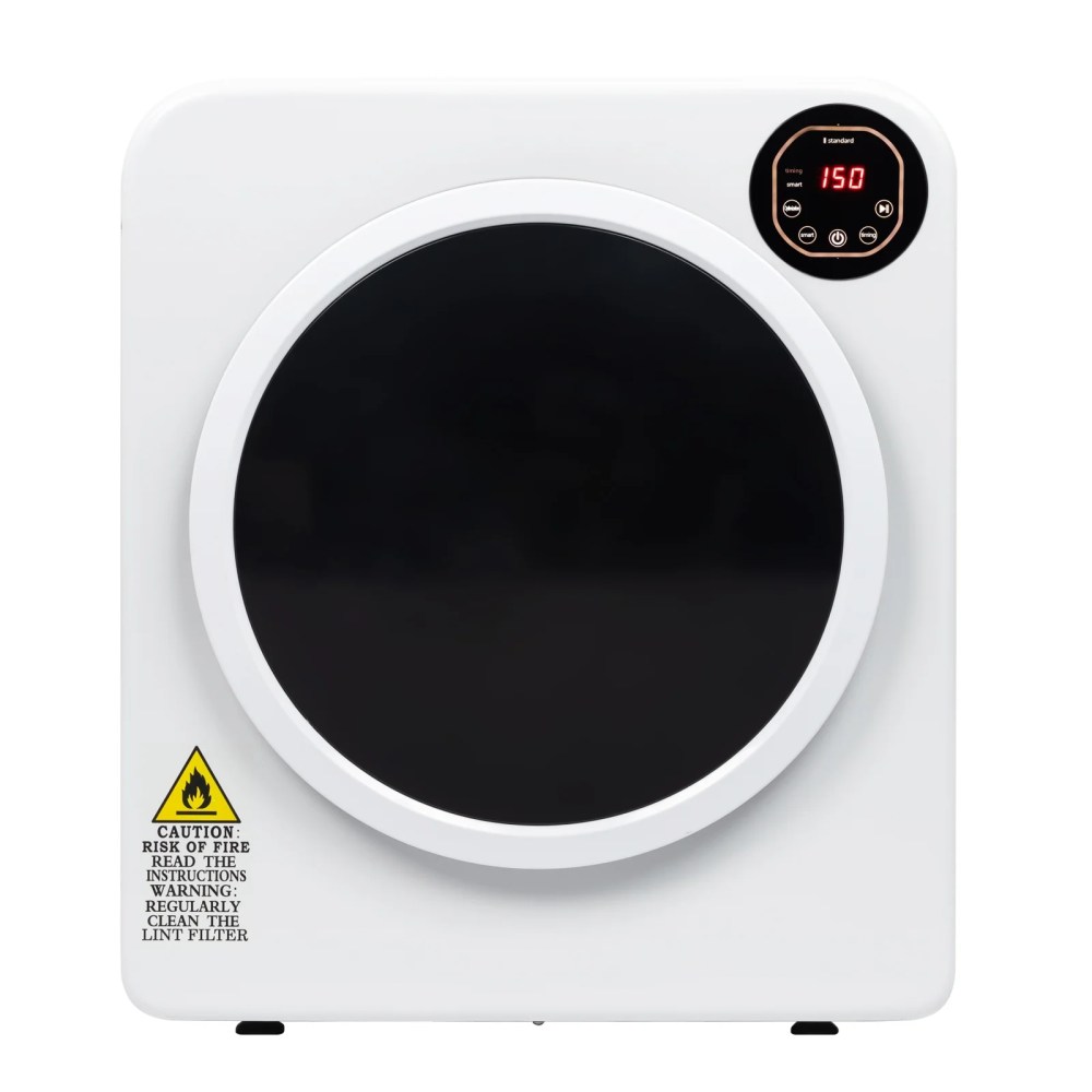 Ktaxon 3.5 cu. ft. Portable Electric Compact Stainless Steel Dryer,White