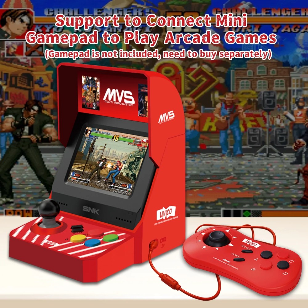 UNICO MVS Mini Arcade Bartop with 45 SNK Classic Games, Such as The King of Fighters, Metal Slug - Image 9