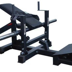 Signature Fitness Glute Bridge Plate-Loaded Hip Thrust Machine,  Black,  Steel Frame,  176.37 lb