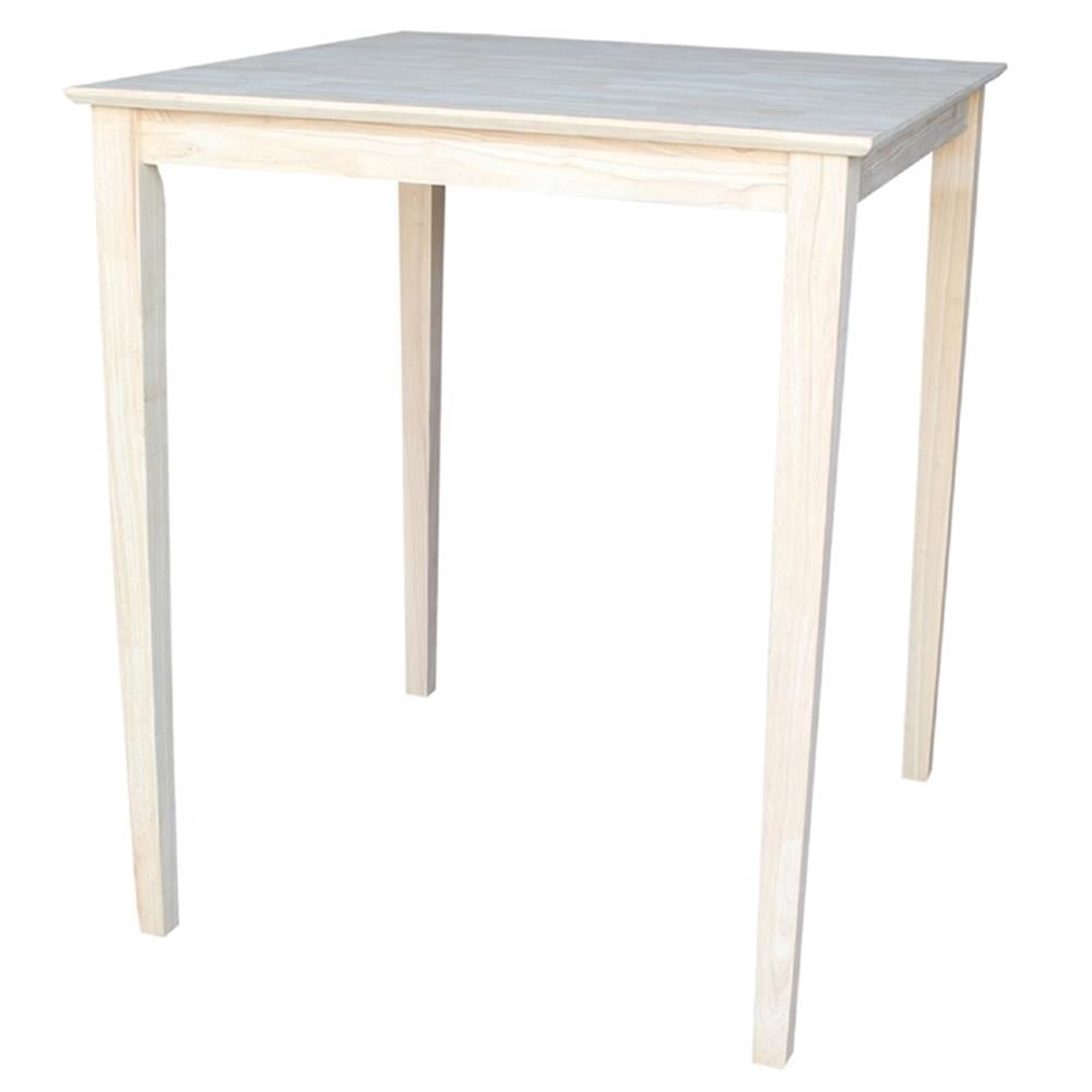 Solid Wood Top Table, Shaker Legs