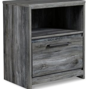 Signature Design by Ashley Casual Baystorm Nightstand, Gray