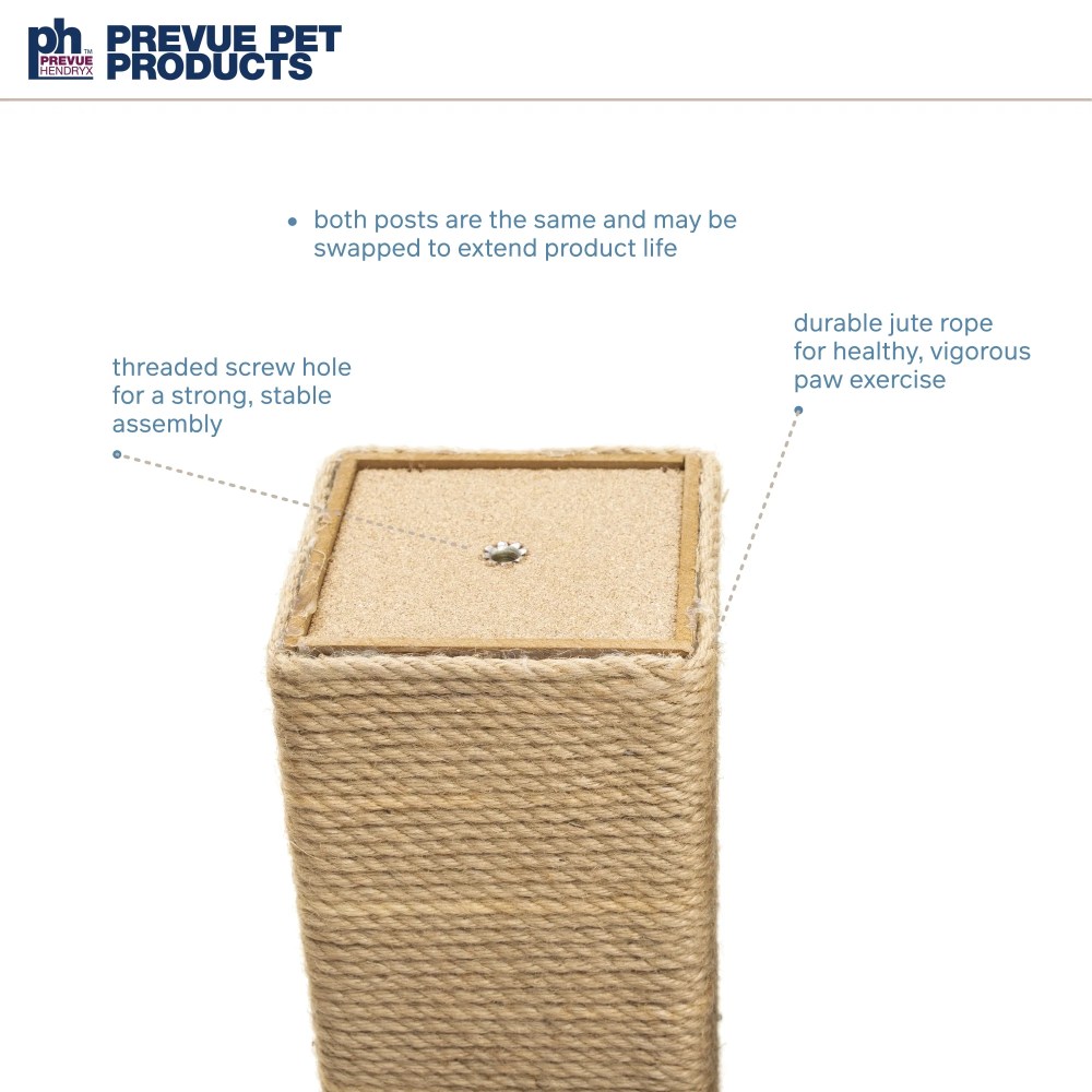 Prevue Pet Products PP-7114 Gemini Tall Square Scratching Post - Image 5