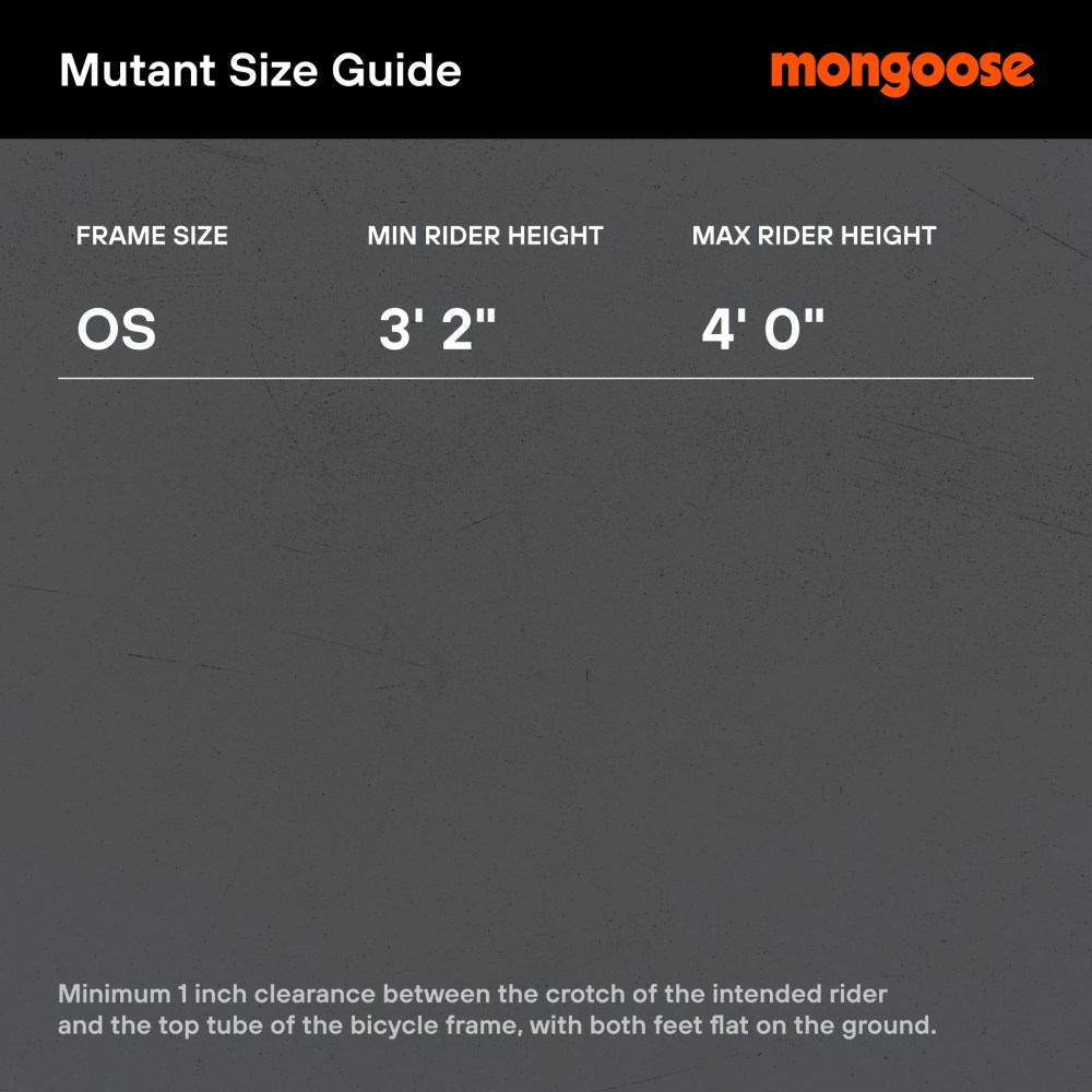 Mongoose Mutant Kids BMX Style Boys Bike, 16-in. Wheels, Kids Ages 3 - 5, Black & Orange - Image 3