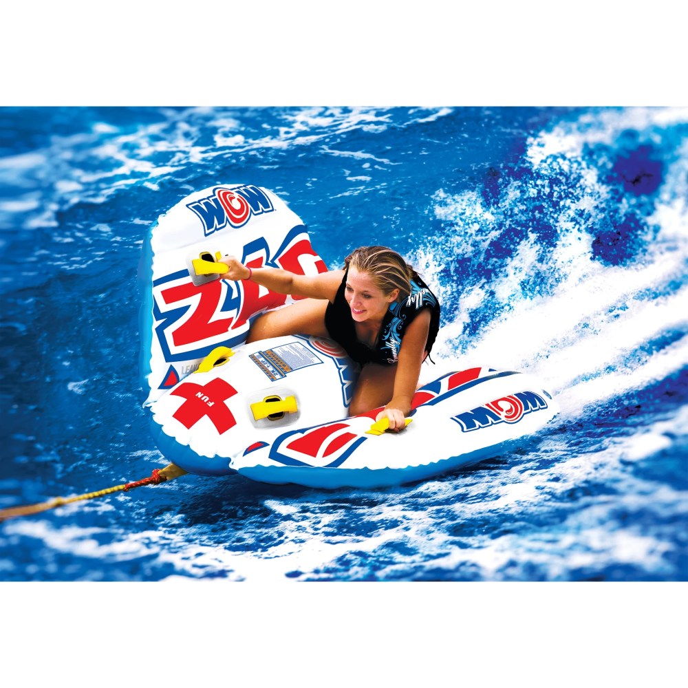 World Of Watersports WOW 1-2 Person Zig Zag Towable Water Tubing Tube - Image 4