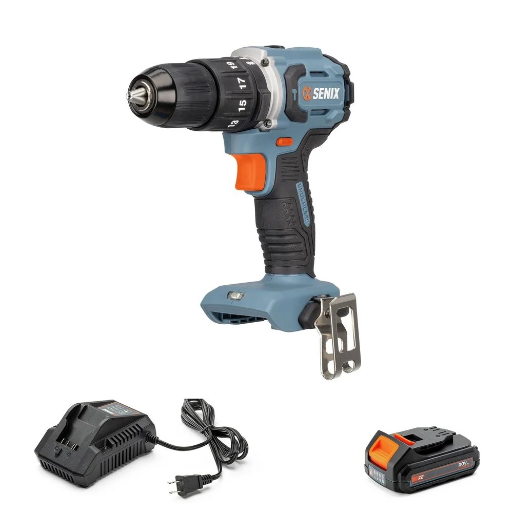 20V MAX Brushless Lithium-Ion 1/2 in. Cordless Hammer Drill Kit (2 Ah)