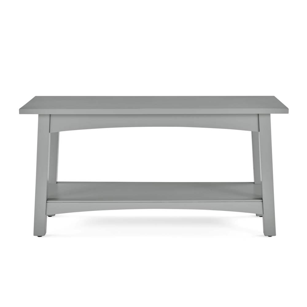 Alaterre Furniture Craftsbury 36 in. Sturdy Pine Wood Entryway Bench,Open Design Accent Furniture,Gray