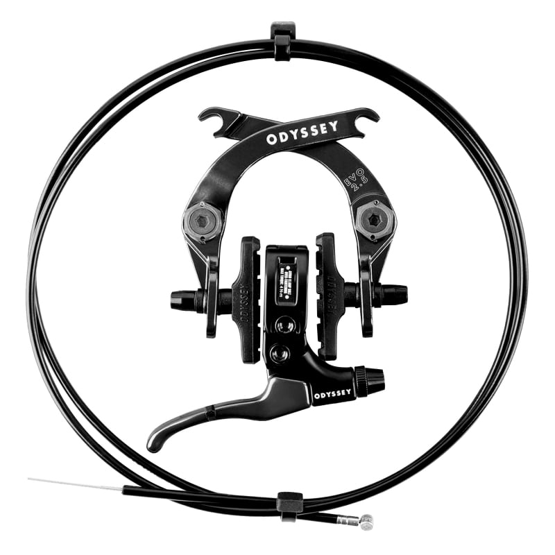 Odyssey Evolver 2.5 U-Brake Set Frt or Rr Caliper, Lever and Cable Black