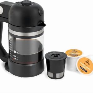 VINCI Micro Caf Single-Serve Coffee Brewer Compatible with Keurig K-Cups,K-Pods Compact,Portable Enclosed Brewing for Hotter Coffee Large Capacity Reusable Filter Cup Included