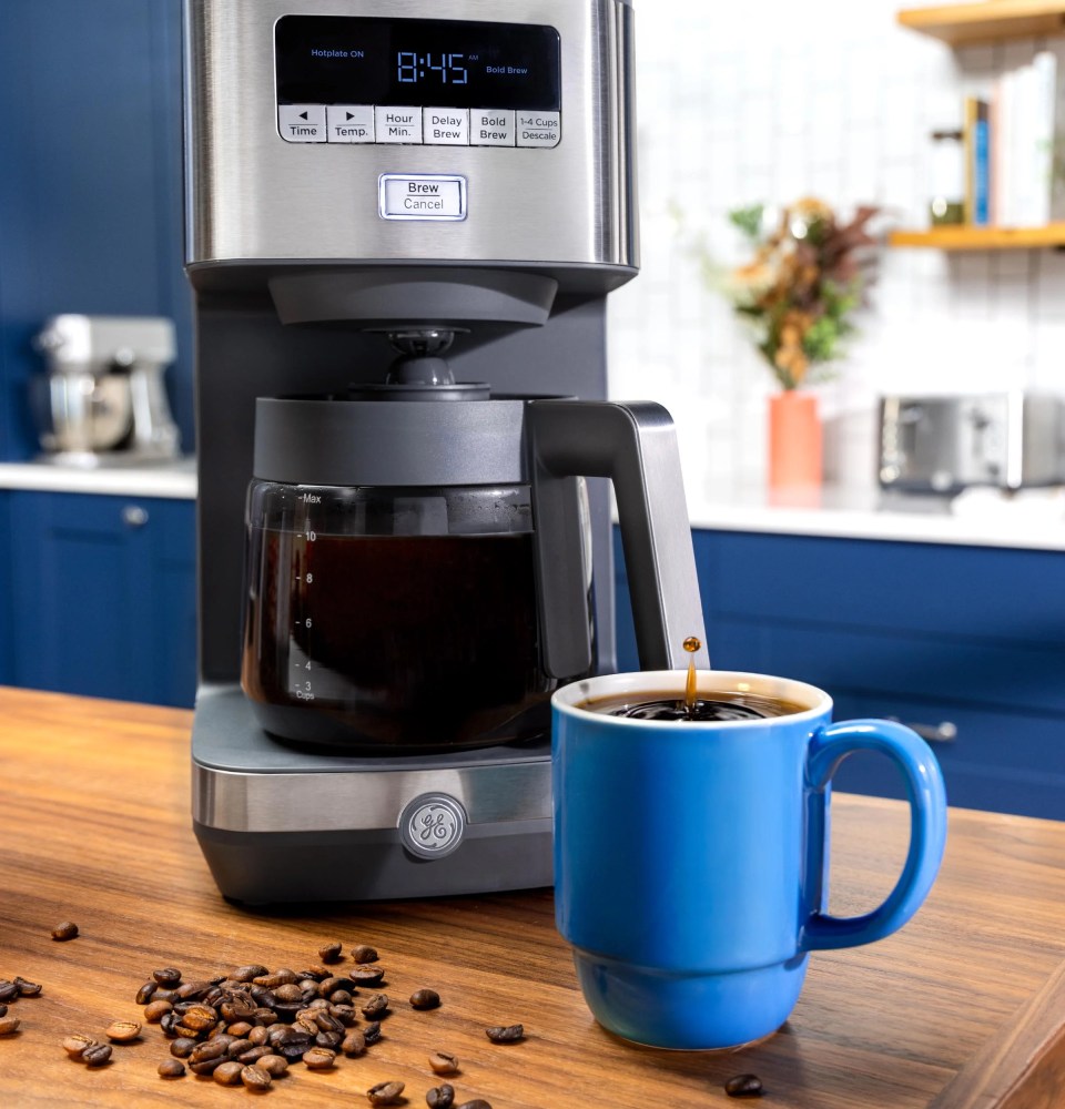 GE Stainless Steel 12-Cup Coffee Maker - Image 7