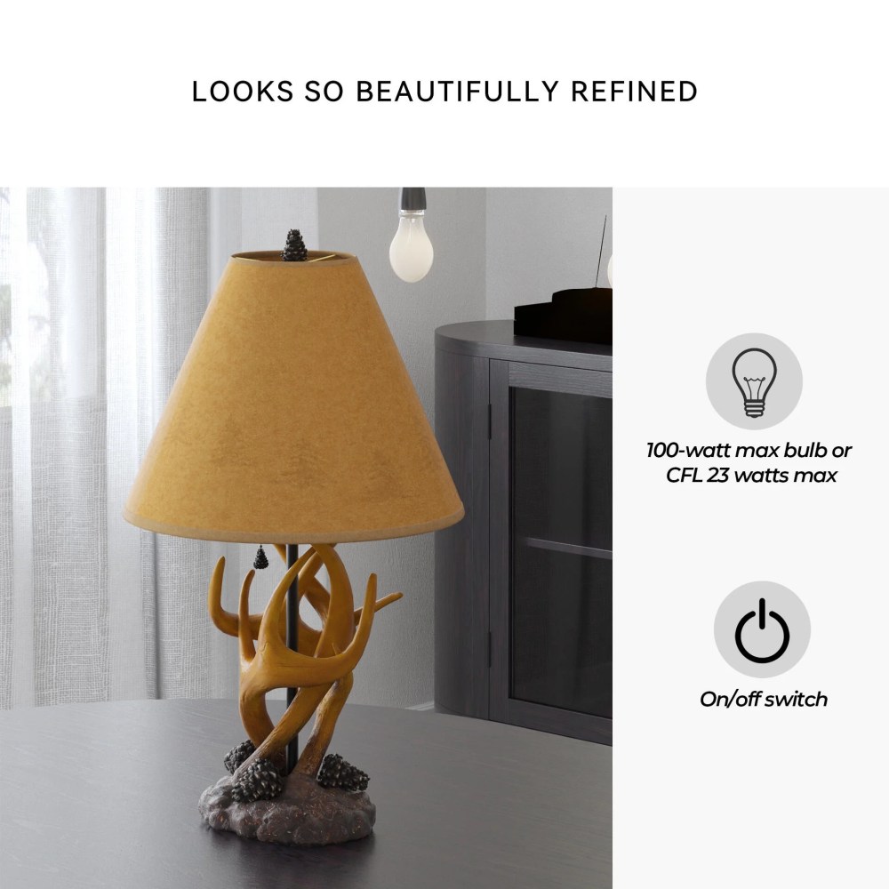 Signature Design by Ashley Casual Derek Table Lamp (Set of 2) Brown - Image 5