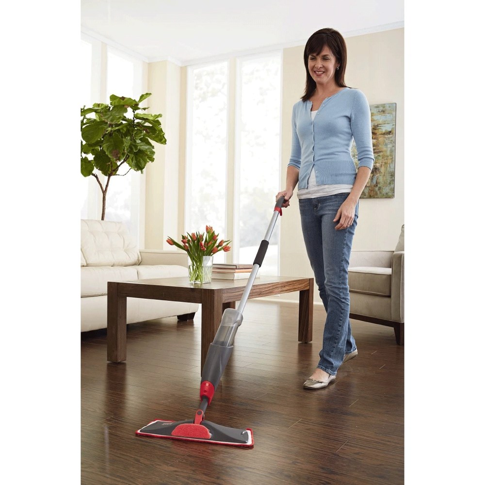 Rubbermaid Reveal Spray Mop Floor Cleaning Kit with Wet Pads and Refill Bottles - Image 6