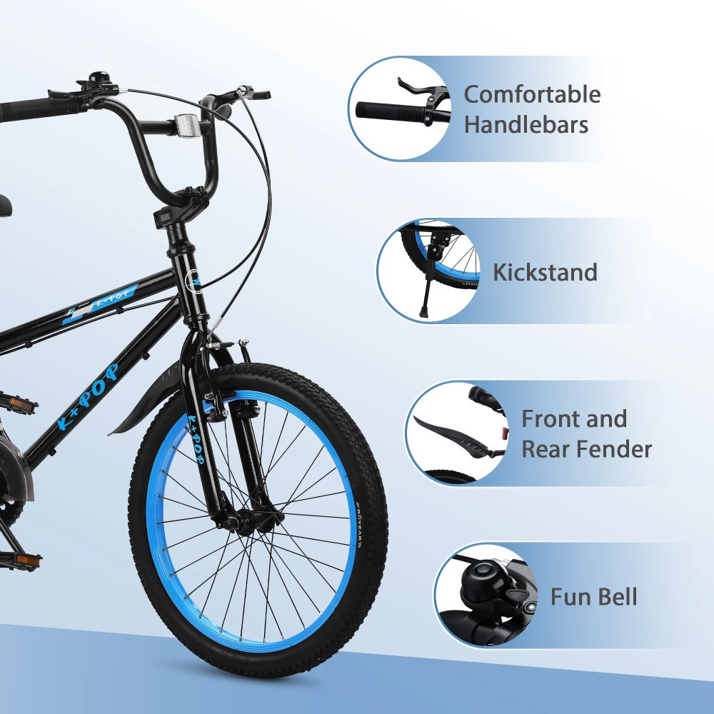 Bstjewey 20 Inch BMX Kids Bike, Adjustable Seat, Dual Brakes, Ages 7-12 - Image 8