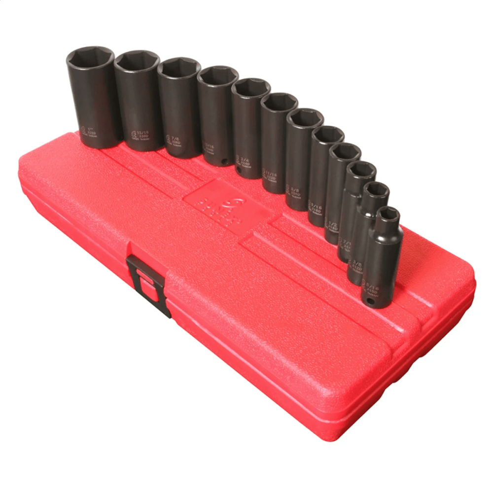 SOCKET SET IMPACT 3/8IN. DRIVE 12 PC DEEP SAE