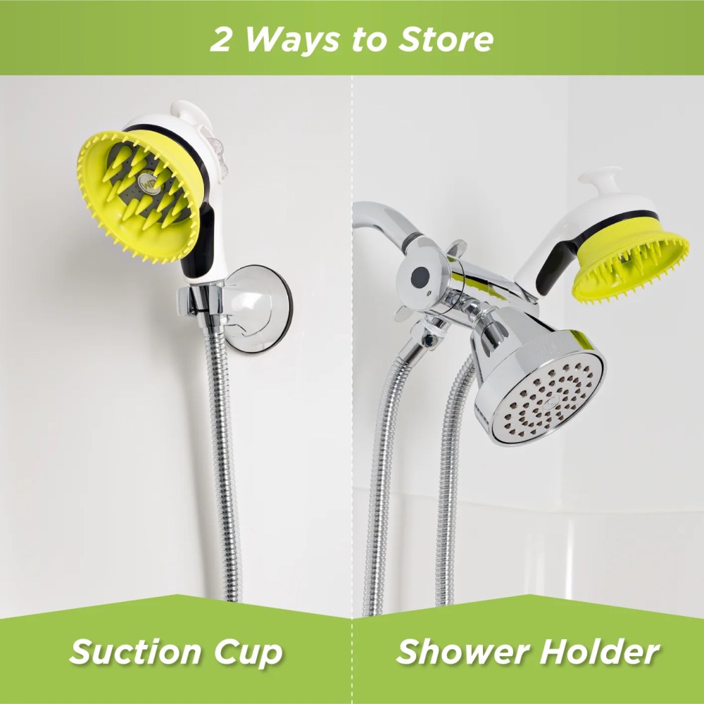 Wondurdog Quality Dog Wash Kit for Shower with Splash Guard Shield and Rubber Grooming Teeth. - Image 6