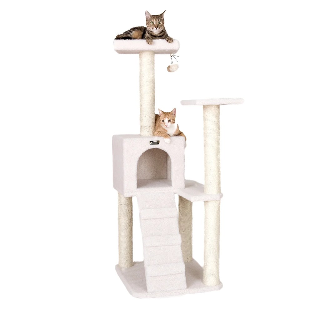 Armarkat Classic Cat tree B5301 53 Inch, Ivory - Image 5