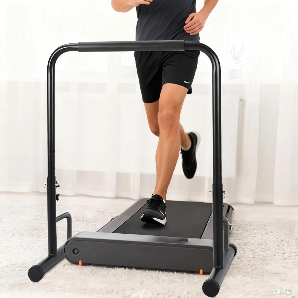 Walking Pad Handle Bar Only 27" Wide, 39.37" Height, Non-Slip Base, Tool-Free Parallettes Handrail - Image 5