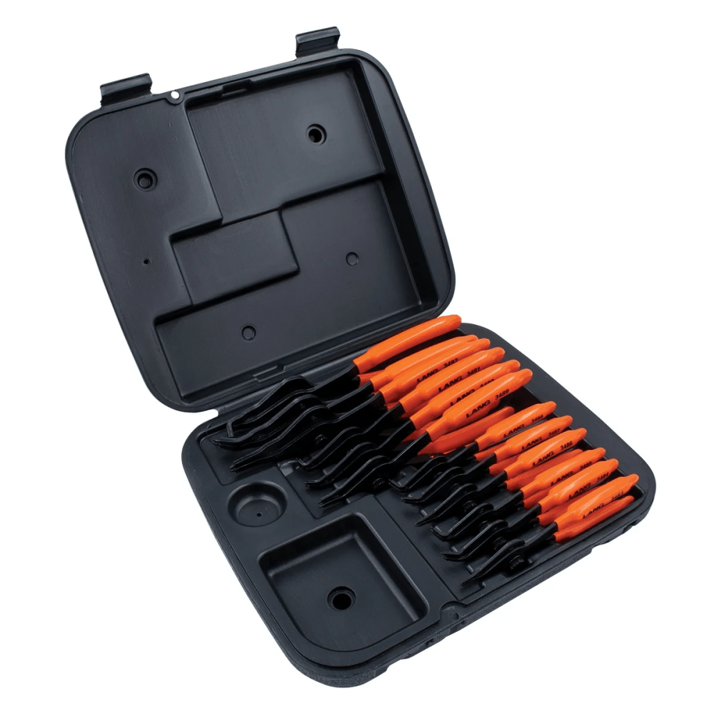 Lang 3495 12-Piece Combination Internal and External Retaining Ring Pliers Set - Image 2