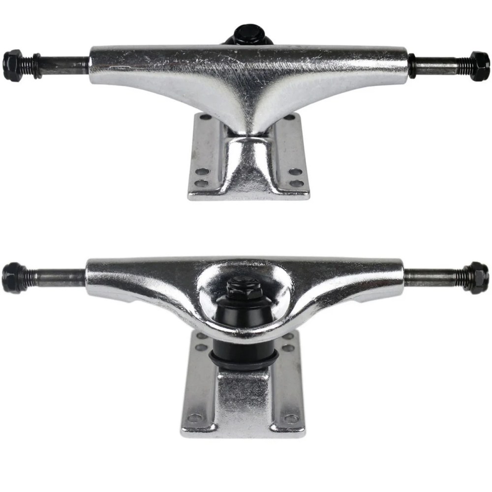 Blank Skateboard Complete 8.25" Red with Silver Trucks and Black Wheels - Image 5