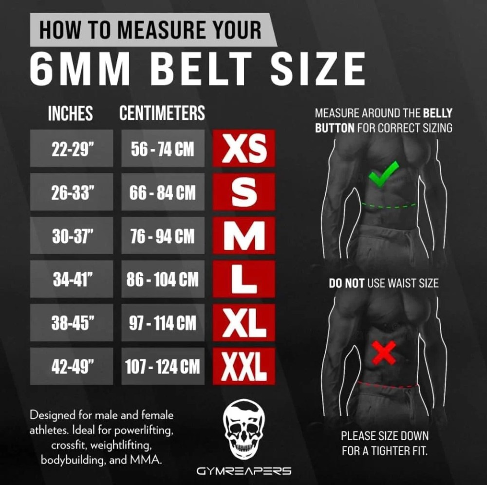 Gymreapers Weightlifting Belt 6MM Genuine Leather - Double Prong Power Belt Heavy Duty 4-Inch Wide - Strong, Stabilizing Back Support for Deadlifts, Squats Powerlifting (Black, 2X-Large) - Image 2