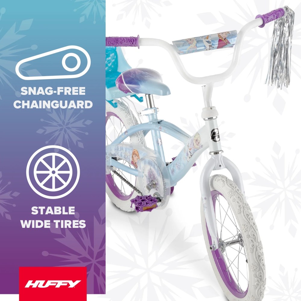 Huffy 16" Disney Frozen Kids' Bike, Fits Riders 42"-48", Blue, Youth, Girl's - Image 5