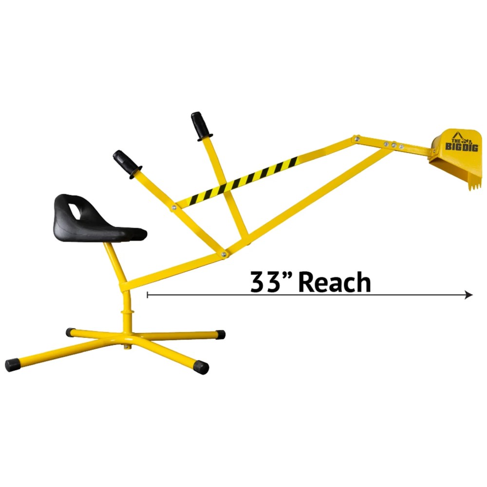 Big Dig 100-1 Sandbox Digger Excavator Crane with 360 Degree Rotation (2 Pack) - Image 3