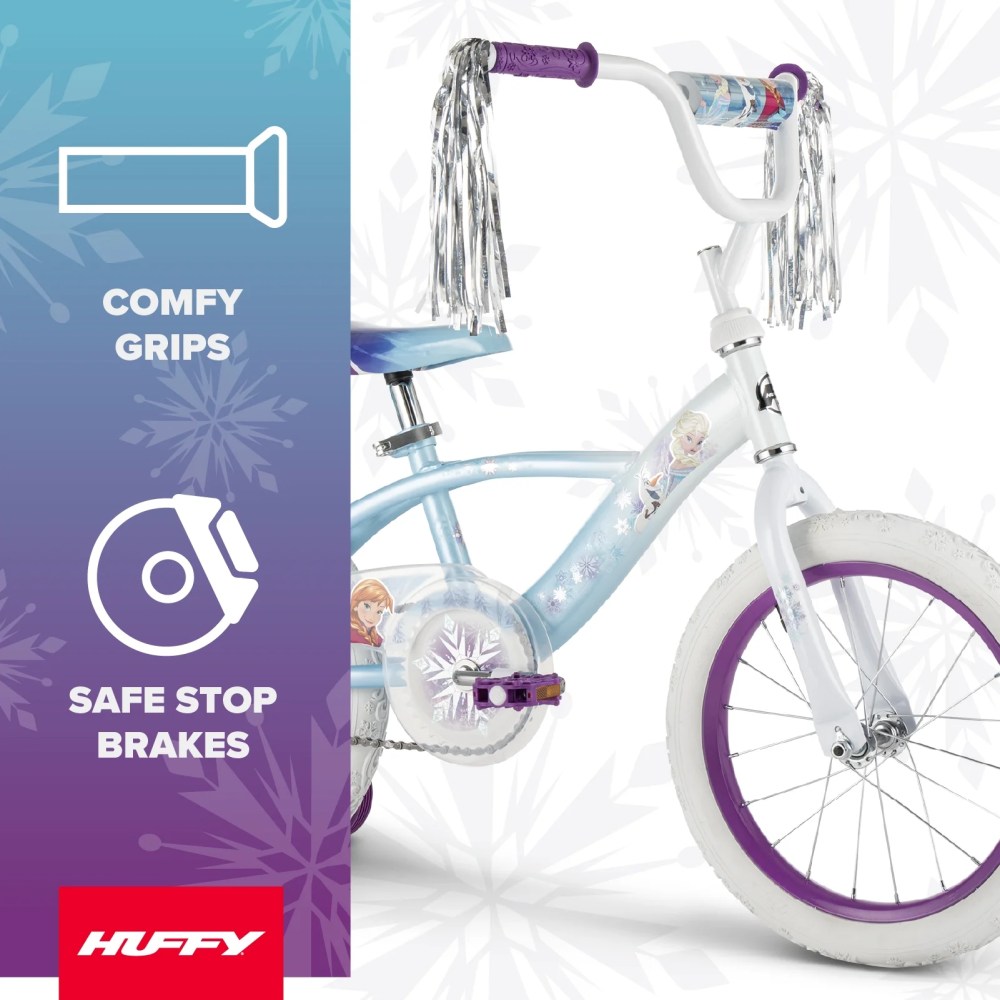 Huffy 16" Disney Frozen Kids' Bike, Fits Riders 42"-48", Blue, Youth, Girl's - Image 9